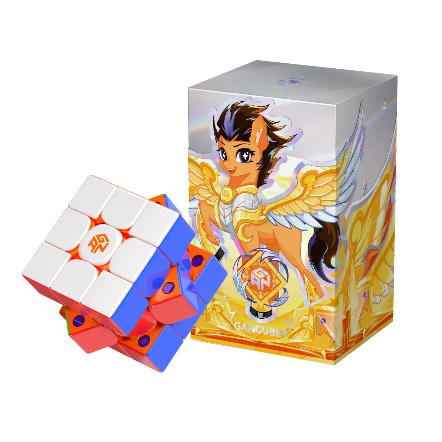 gan-v100-speed-cube-3x3-year-of-the-horse-magnetisch image 7