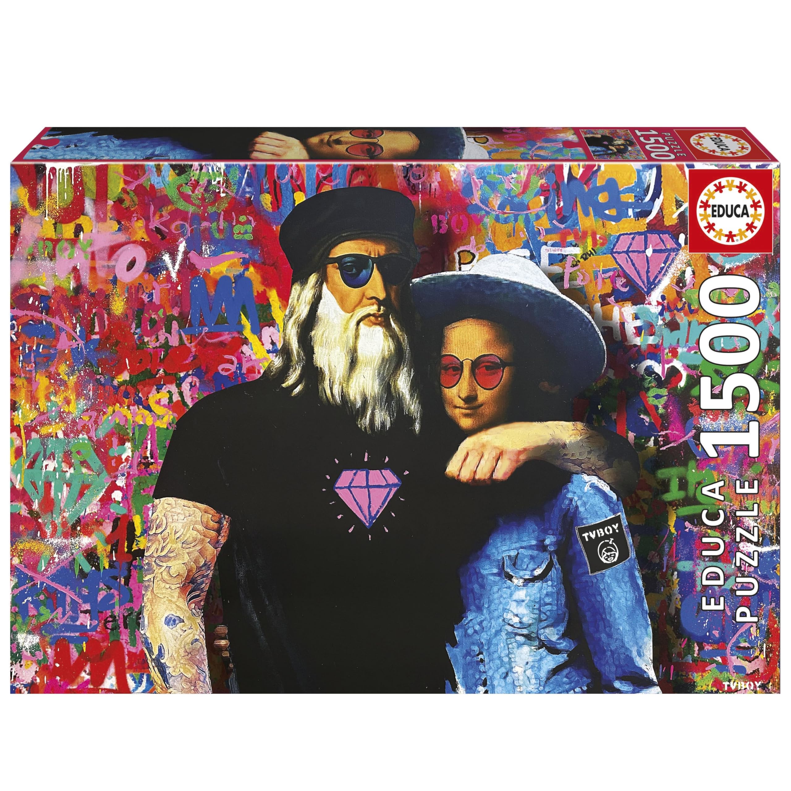 educa-leo-und-lisa-tv-boy-puzzle-1500-teile-85x60-cm-ab-14 image 1