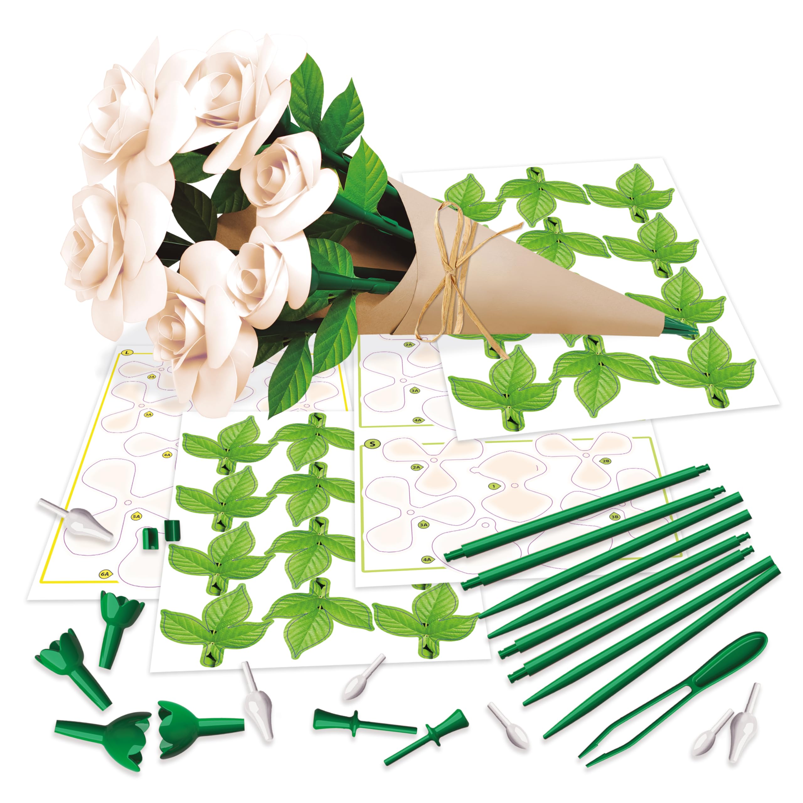 educa-floral-art-bastelset-wei-e-rosen-12-rosen image 3