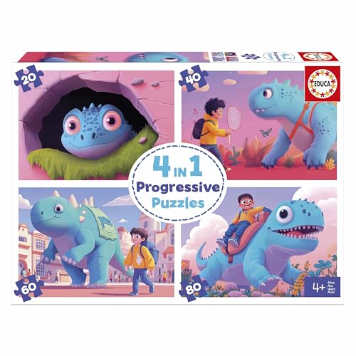 educa-freundliche-dinos-20222-kinderpuzzle-4in1-20-80-teile image 8