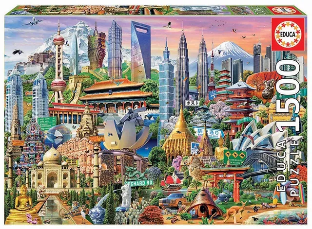 educa-wahrzeichen-asiens-puzzle-1500-teile-inkl-kleber image 1