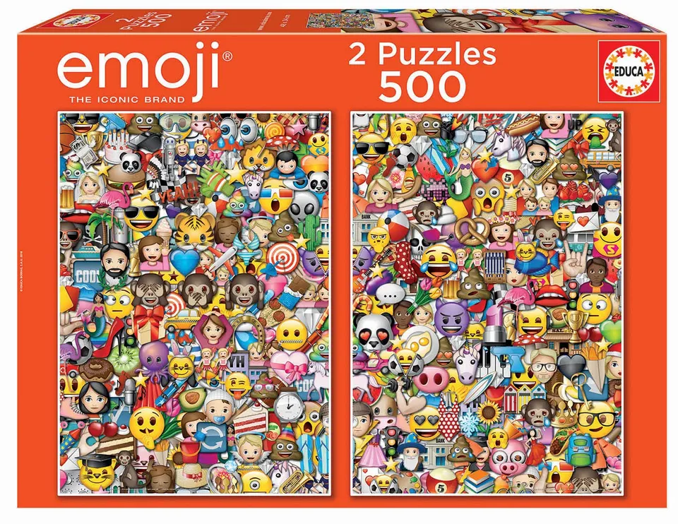 educa-emoji-17992-puzzle-2x500-teile-set-familie image 1