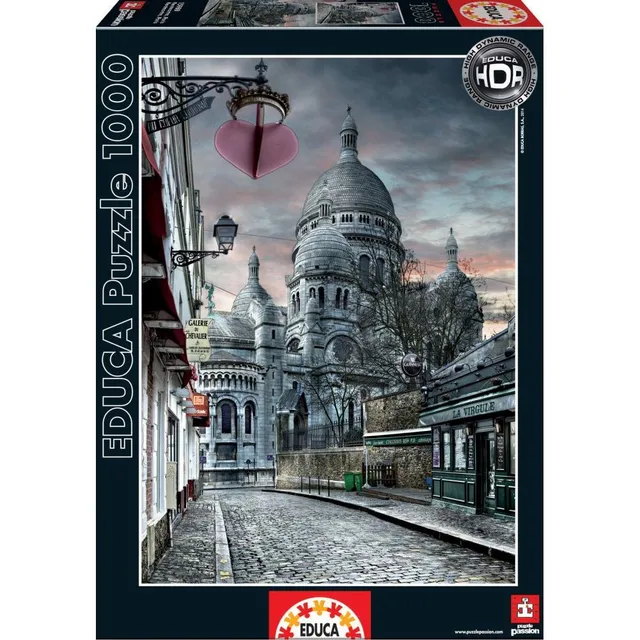 educa-montmartre-paris-1000-teile-puzzle-stadt image 1
