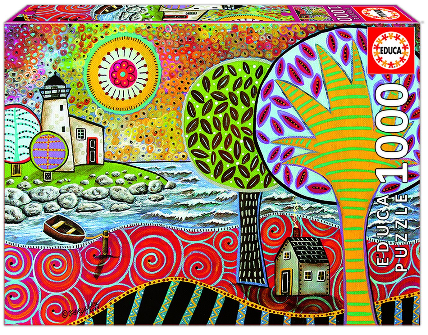 educa-17115-lighthouse-1-puzzle-1000-teile-68x48-cm image 1