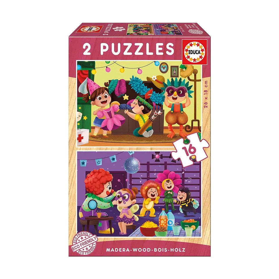 educa-kost-me-17619-holzpuzzle-2x16-teile-ab-3-jahre image 1
