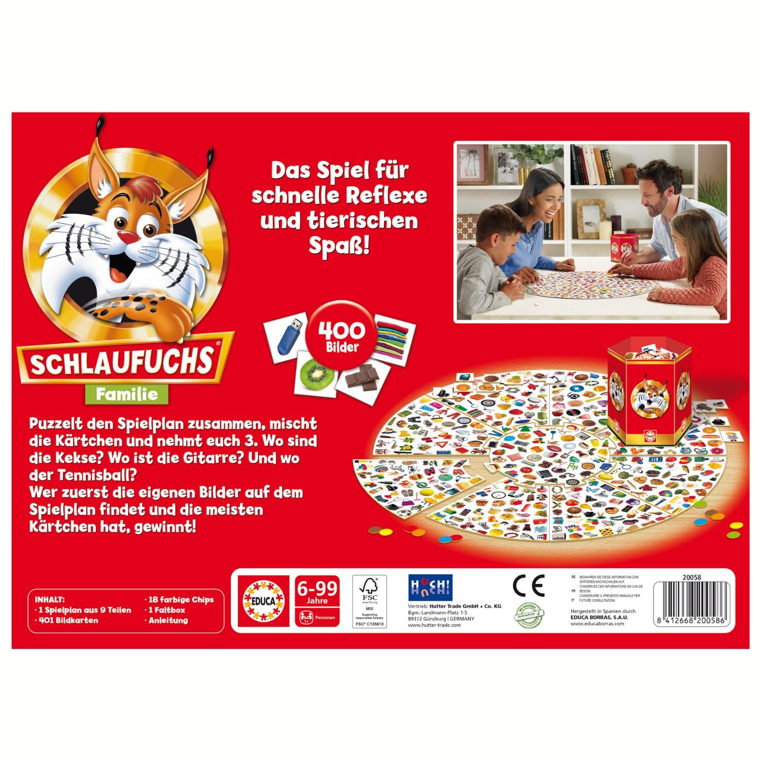 educa-20058-schlaufuchs-familie-brettspiel-kartenspiel-ab-6-jahren image 7