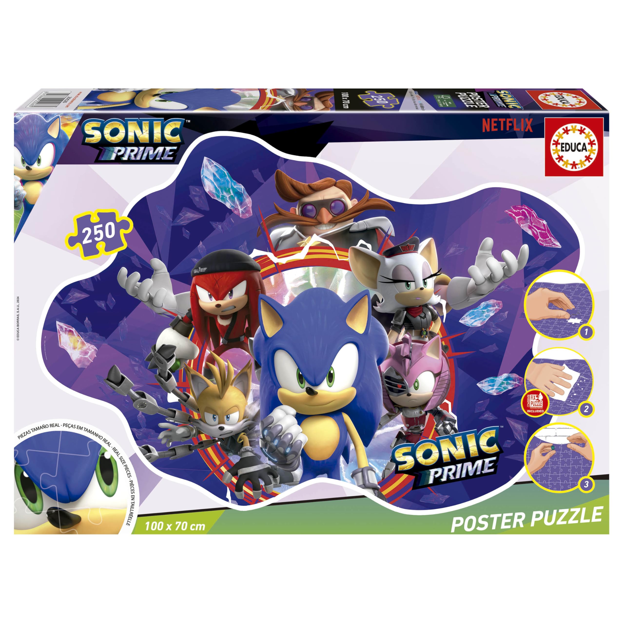 educa-sonic-prime-poster-puzzle-250-teile-xxl-100x70-cm-ab-8-j image 1