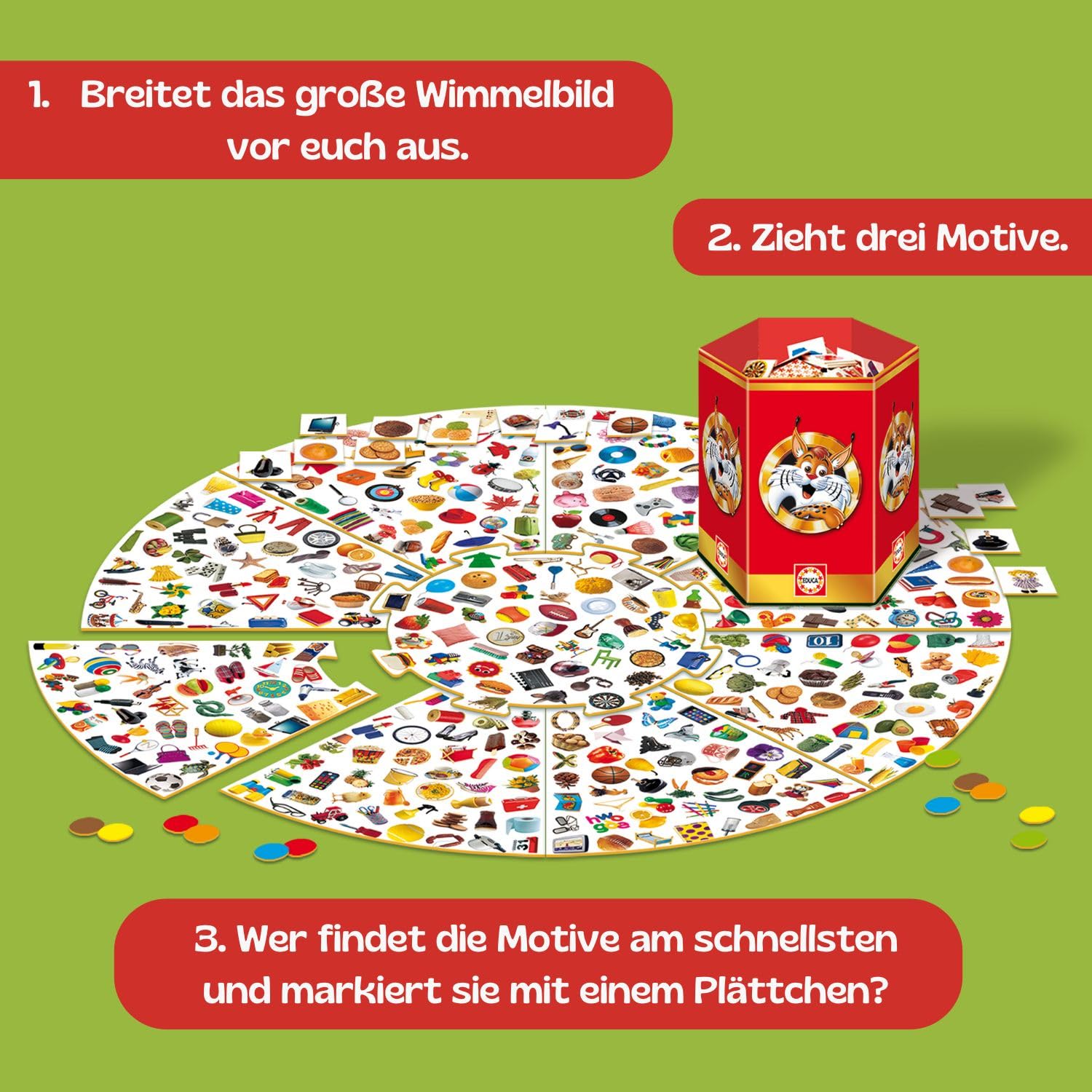 educa-20058-schlaufuchs-familie-brettspiel-kartenspiel-ab-6-jahren image 2