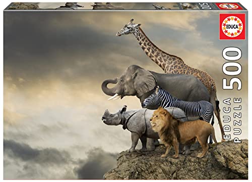 educa-16737-animals-cliff-puzzle-500-teile-48x34-cm image 3