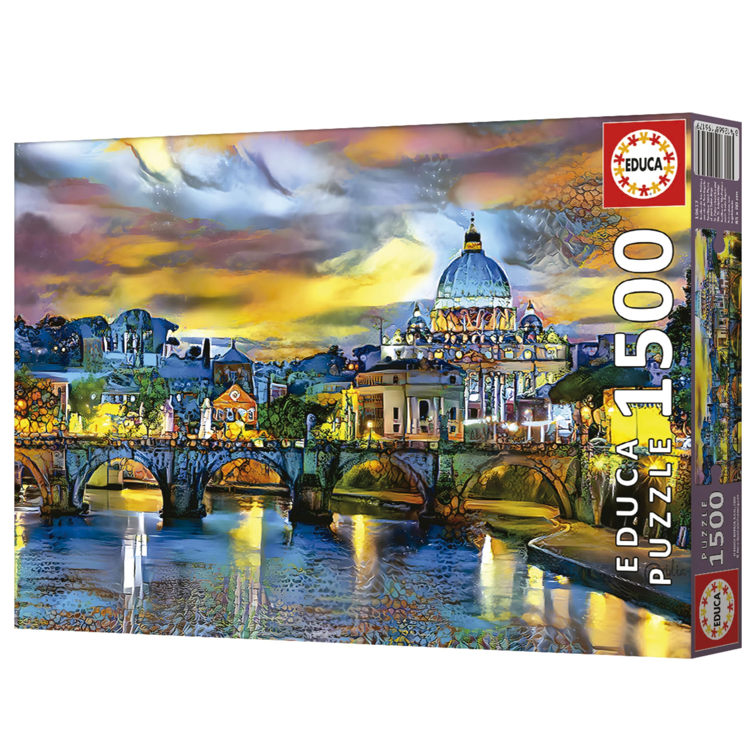 educa-petersdom-und-engelsbr-cke-puzzle-1500-teile-rom-motiv image 6