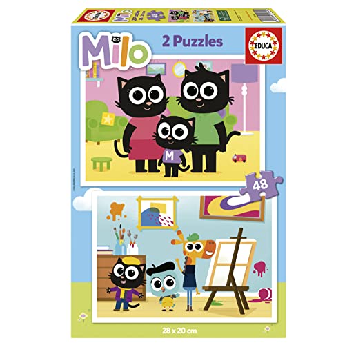 educa-milo-19542-puzzle-set-2x48-teile-ab-4-jahren image 5