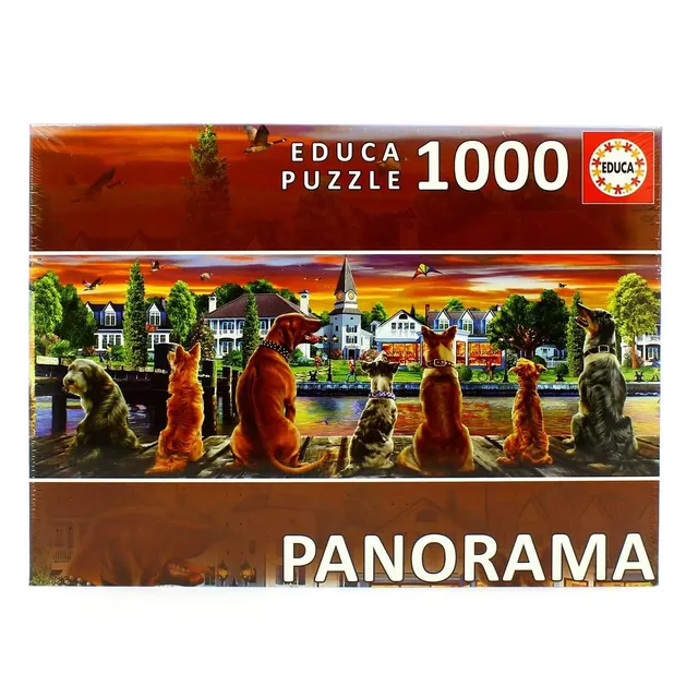 educa-hunde-auf-dem-pier-17689-puzzle-1000-teile image 1