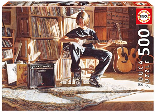 educa-16733-it-s-his-time-now-puzzle-500-teile-gitarre image 5