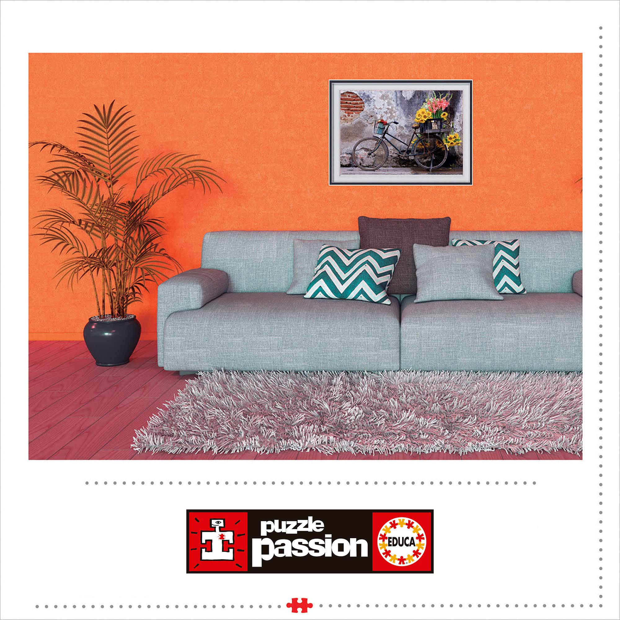 educa-fahrrad-mit-blumen-500-teile-puzzle-ab-11-jahren image 4