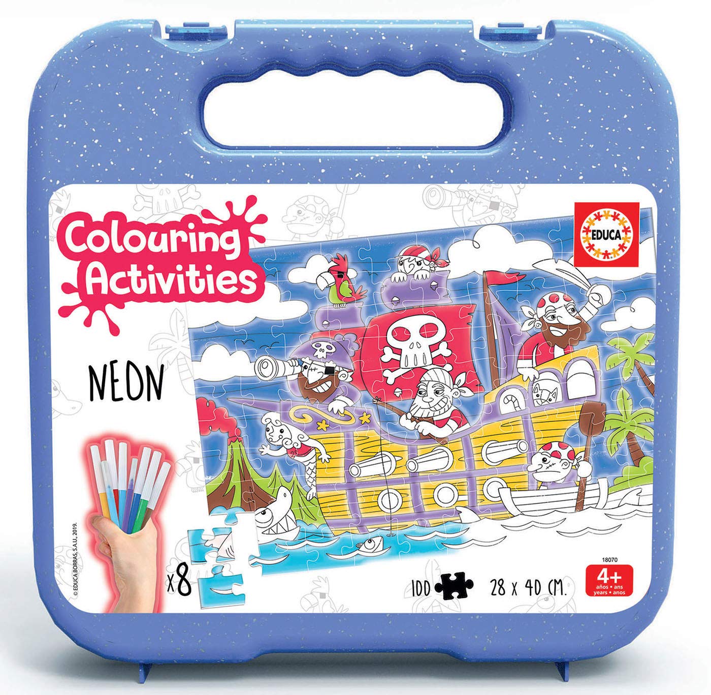educa-coloring-puzzle-einhorn-100-teile-mit-stiften-ab-6-jahre image 8