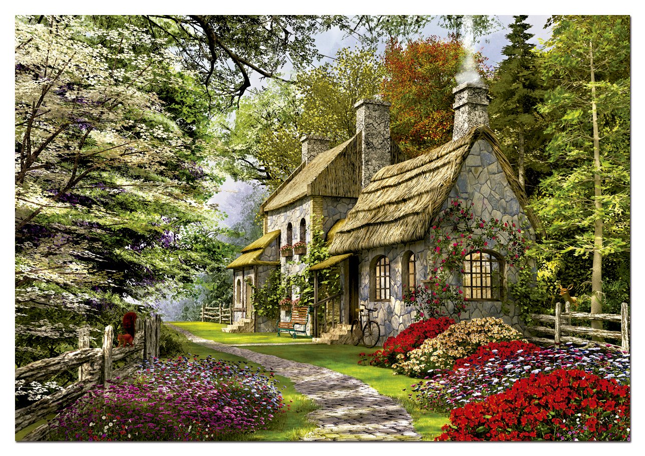 educa-15536-puzzle-cottage-mit-nelken-2000-teile image 2
