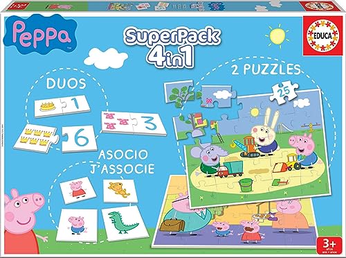 educa-peppa-wutz-4-in-1-superpack-gesellschaftsspiel-ab-3-jahren image 5