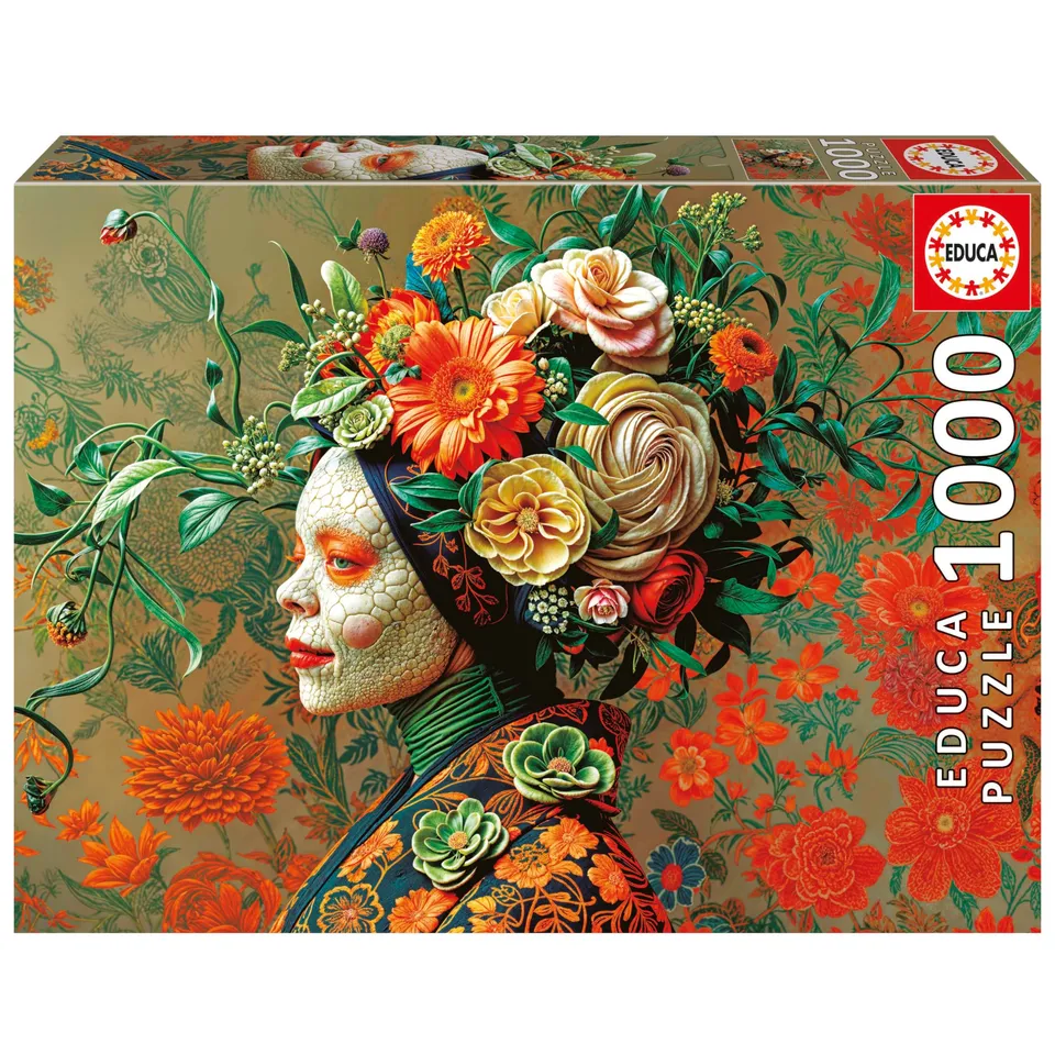 educa-echsenk-nigin-20233-puzzle-1000-teile-mit-kleber image 1