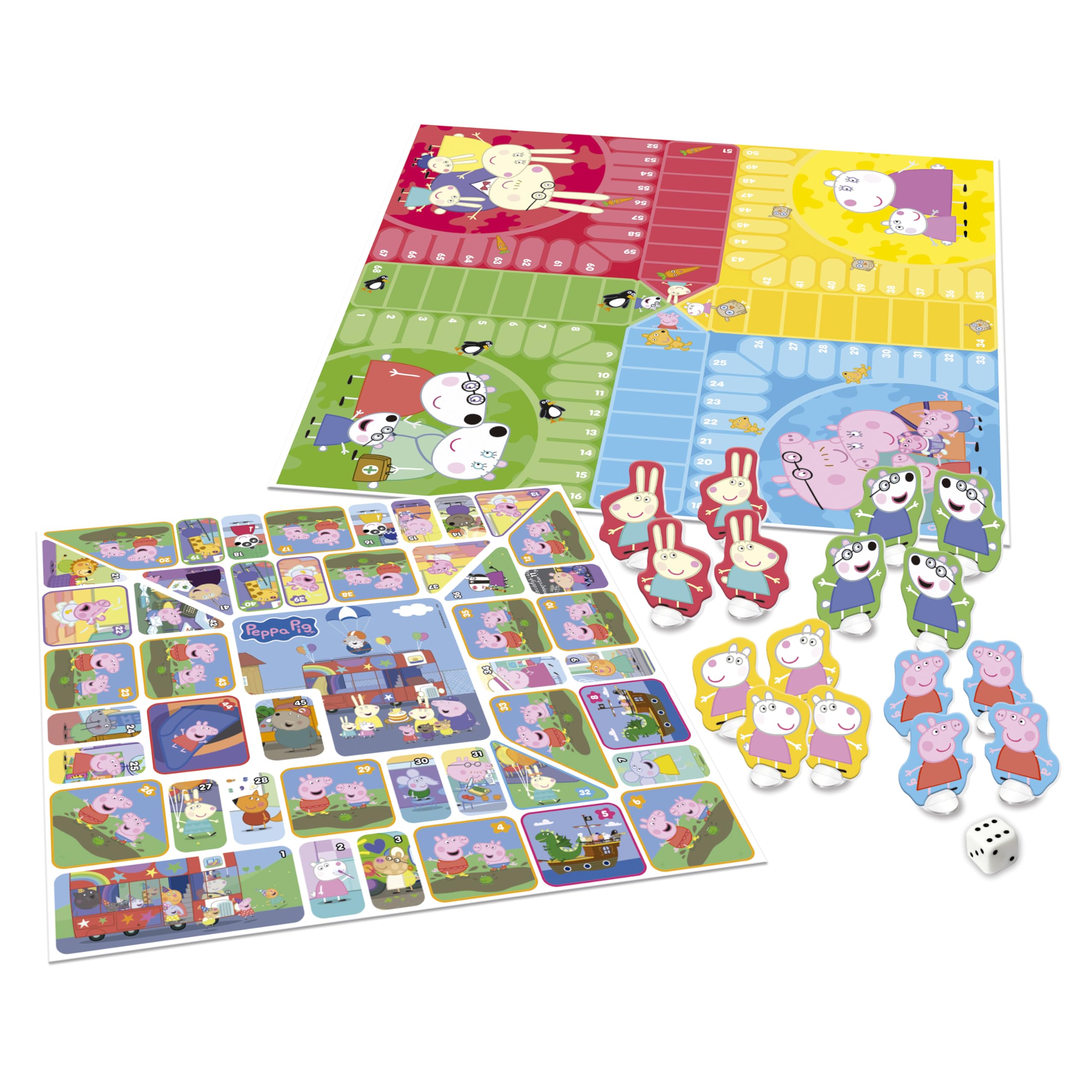 educa-peppa-wutz-20437-brettspiel-2-in-1-g-nsespiel-ludo-ab-4j image 2