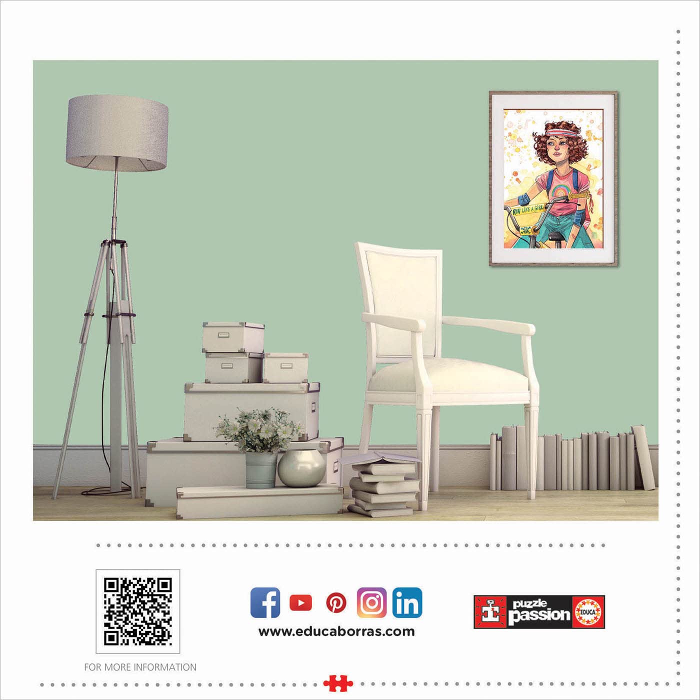 educa-19249-run-like-a-girl-puzzle-500-teile-esther-gili image 4