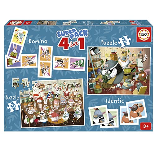 educa-waldgeschichten-kasandra-4-in-1-spieleset-ab-3-jahren image 5