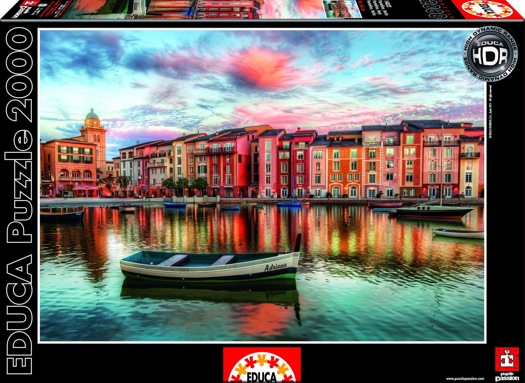 educa-portofino-italien-hdr-puzzle-2000-teile-14822 image 1