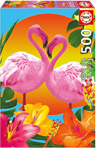 educa-17737-flamingos-puzzle-500-teile-mit-kleber image 3