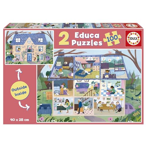 educa-zuhause-19957-kinderpuzzle-2x100-teile-ab-6-jahren image 7
