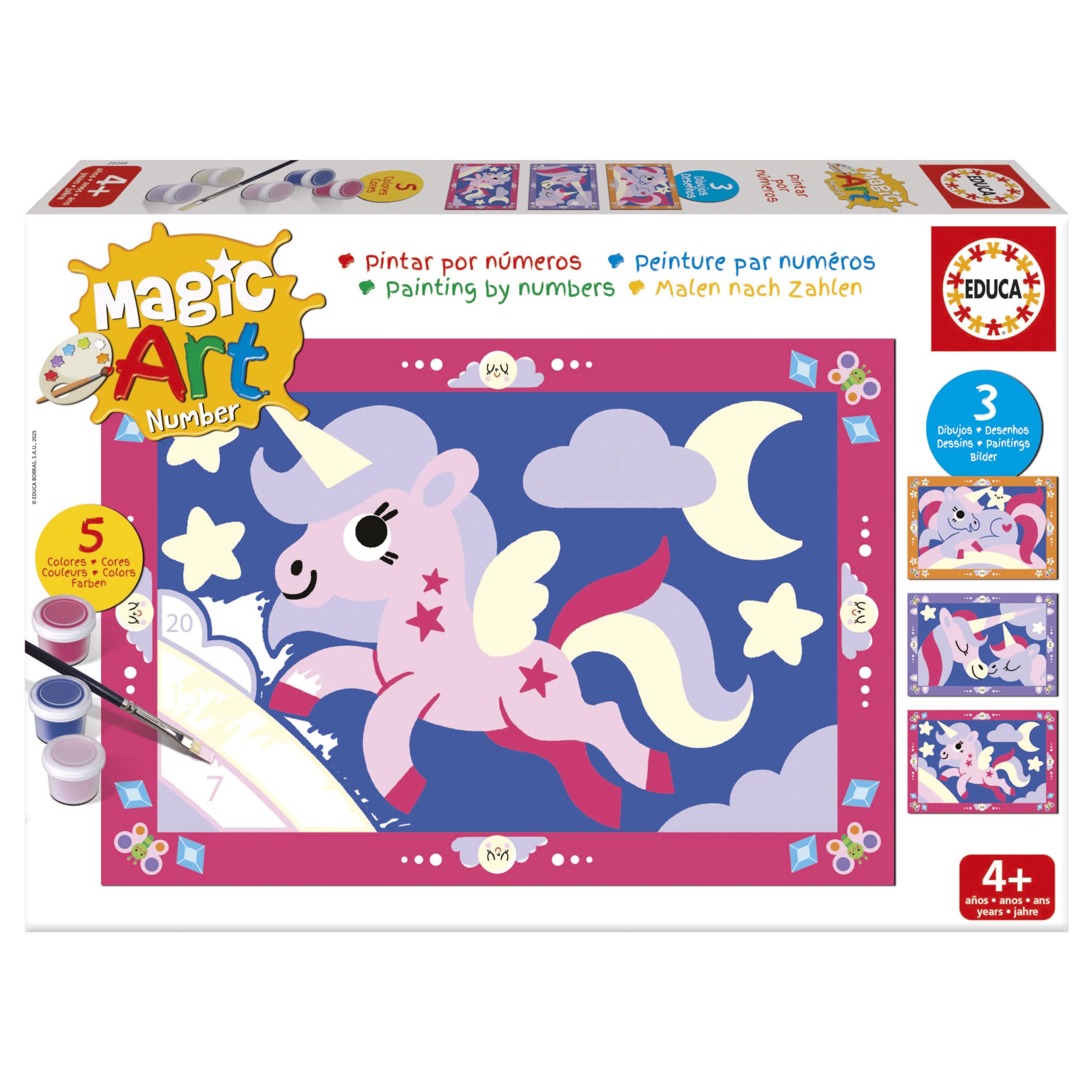 educa-magic-art-number-einhorn-malset-malen-nach-zahlen-ab-4 image 1