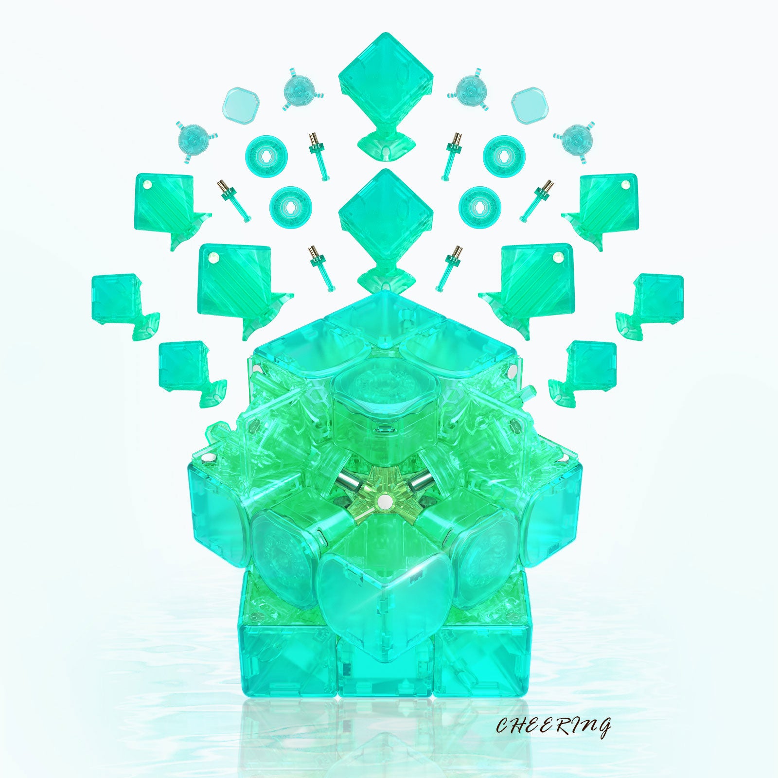 gan-gan12-maglev-peacock-speedcube-3x3-winter image 2