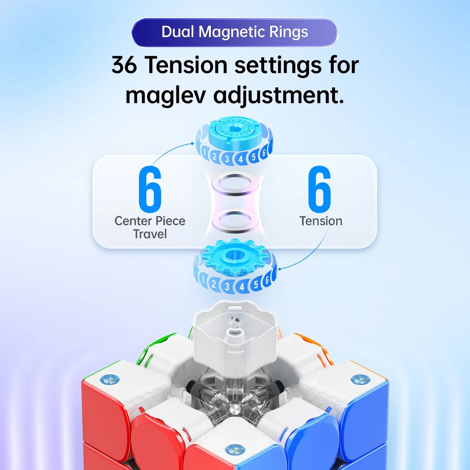gan-356-maglev-speedcube-3x3-frosted-magnetisch image 4