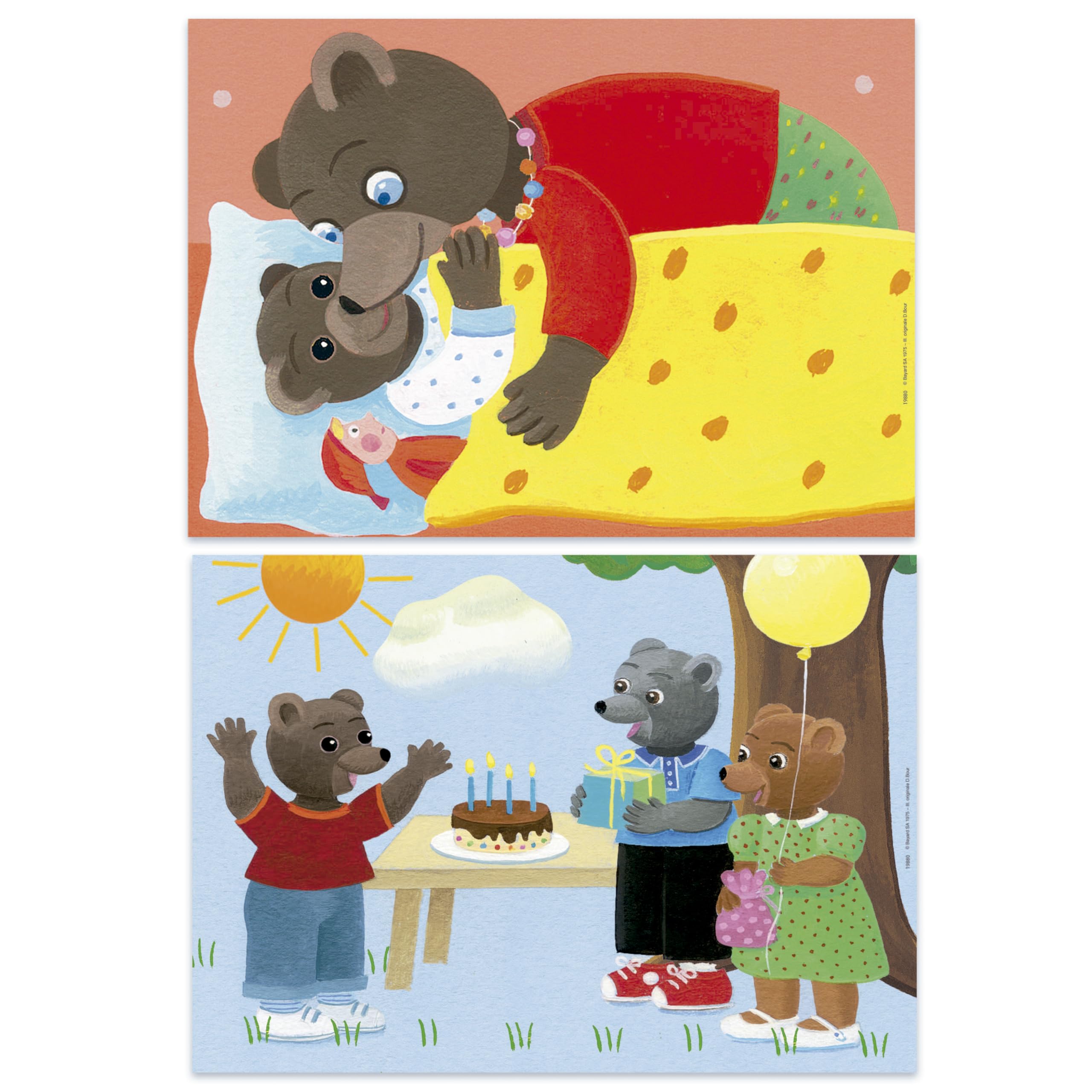 educa-kleiner-braunb-r-2x20-kinderpuzzle-ab-3-jahren image 2