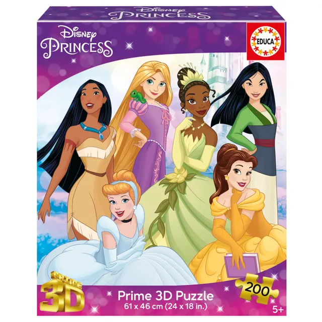 educa-disney-princess-3d-puzzle-lenticular-200-teile-ab-7-jahren image 1