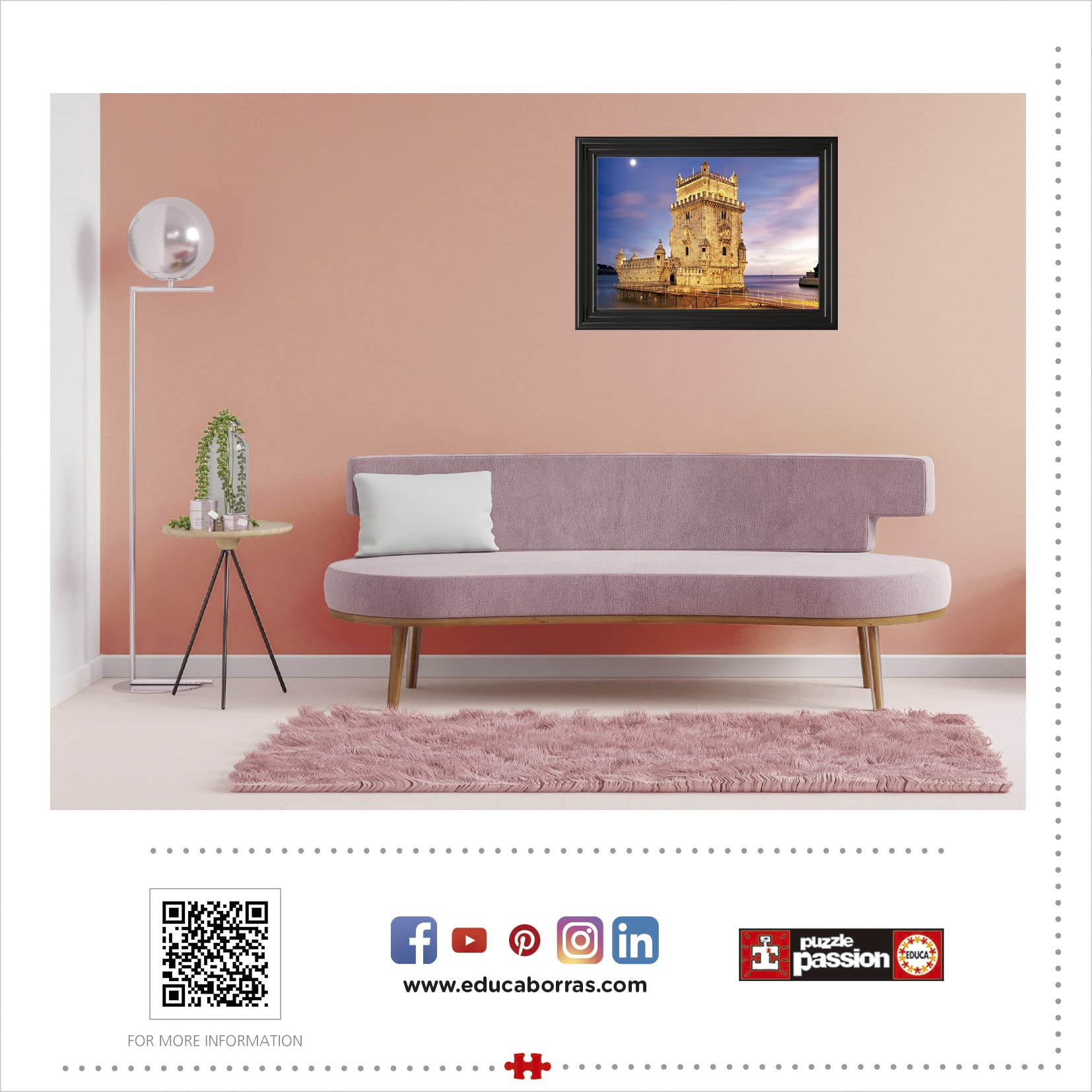 educa-torre-de-bel-m-lissabon-puzzle-1000-teile-st-dtemotiv image 4
