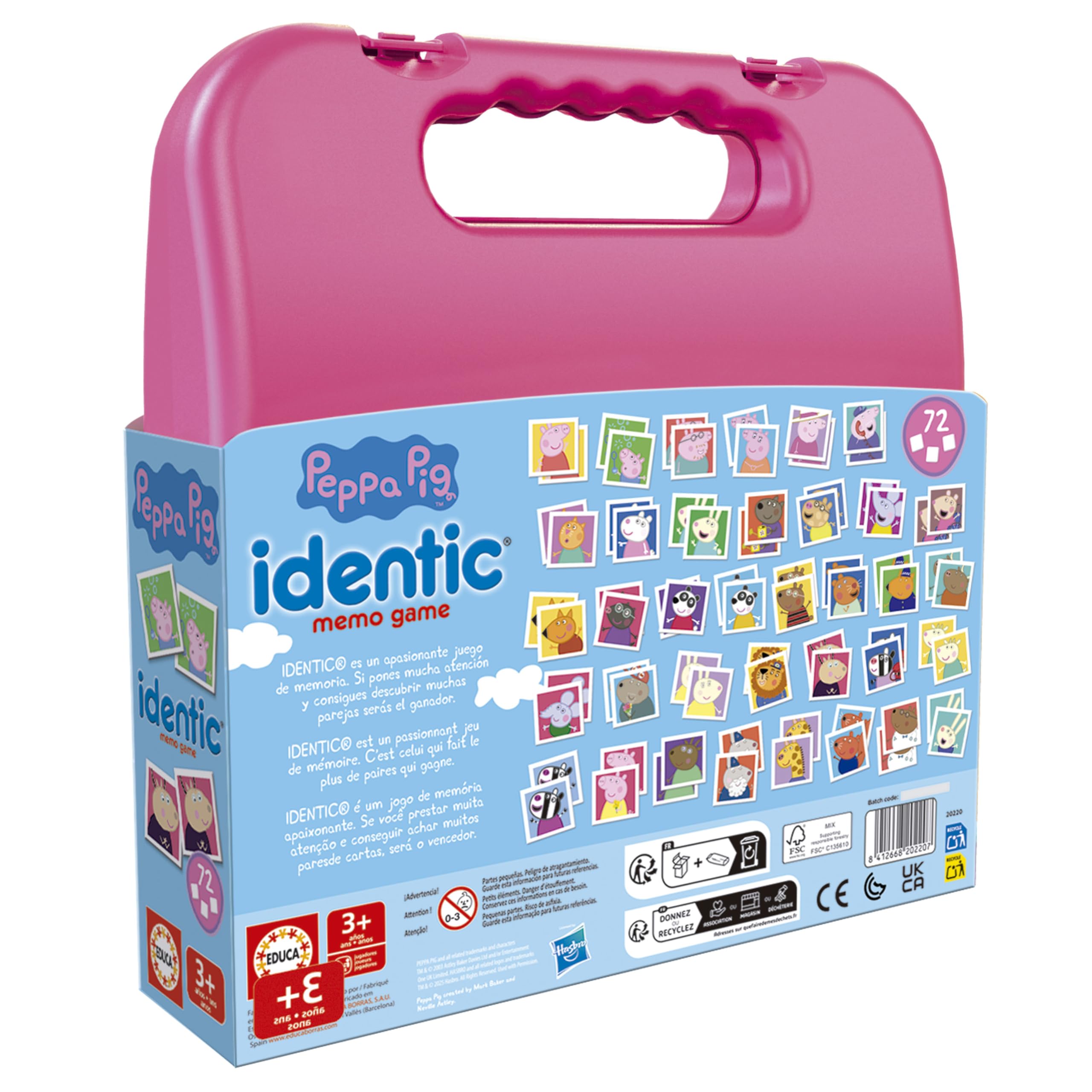 educa-identic-peppa-pig-memory-spiel-72-karten-ab-3-jahren image 3