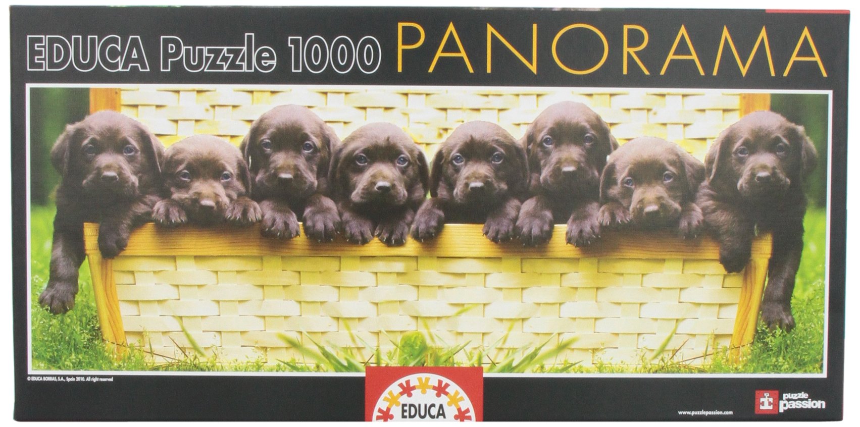 educa-welpen-panorama-puzzle-hundemotiv-familienpuzzle image 2