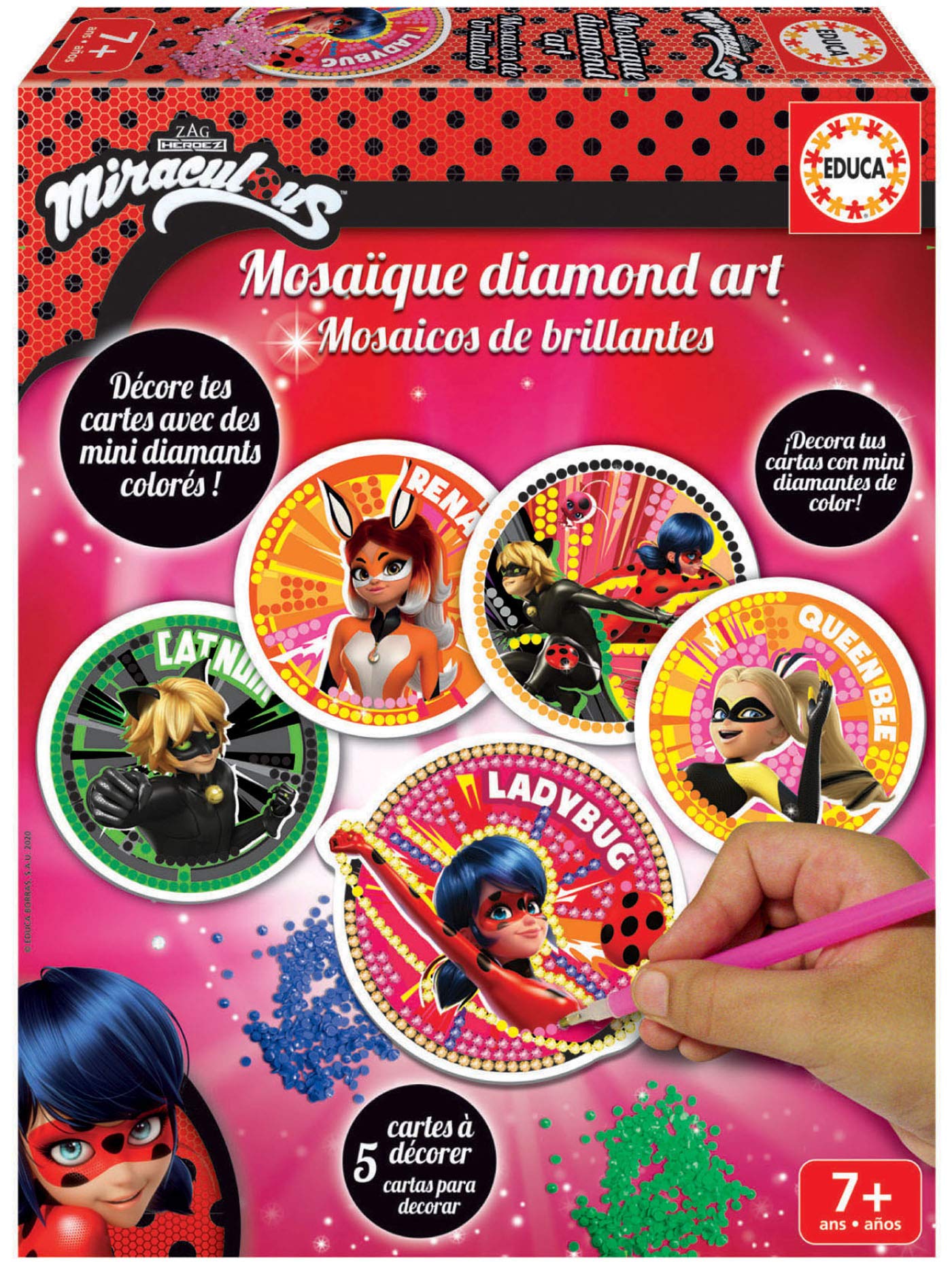 educa-miraculous-ladybug-18927-diamond-art-mosaik-ab-7-jahren image 1