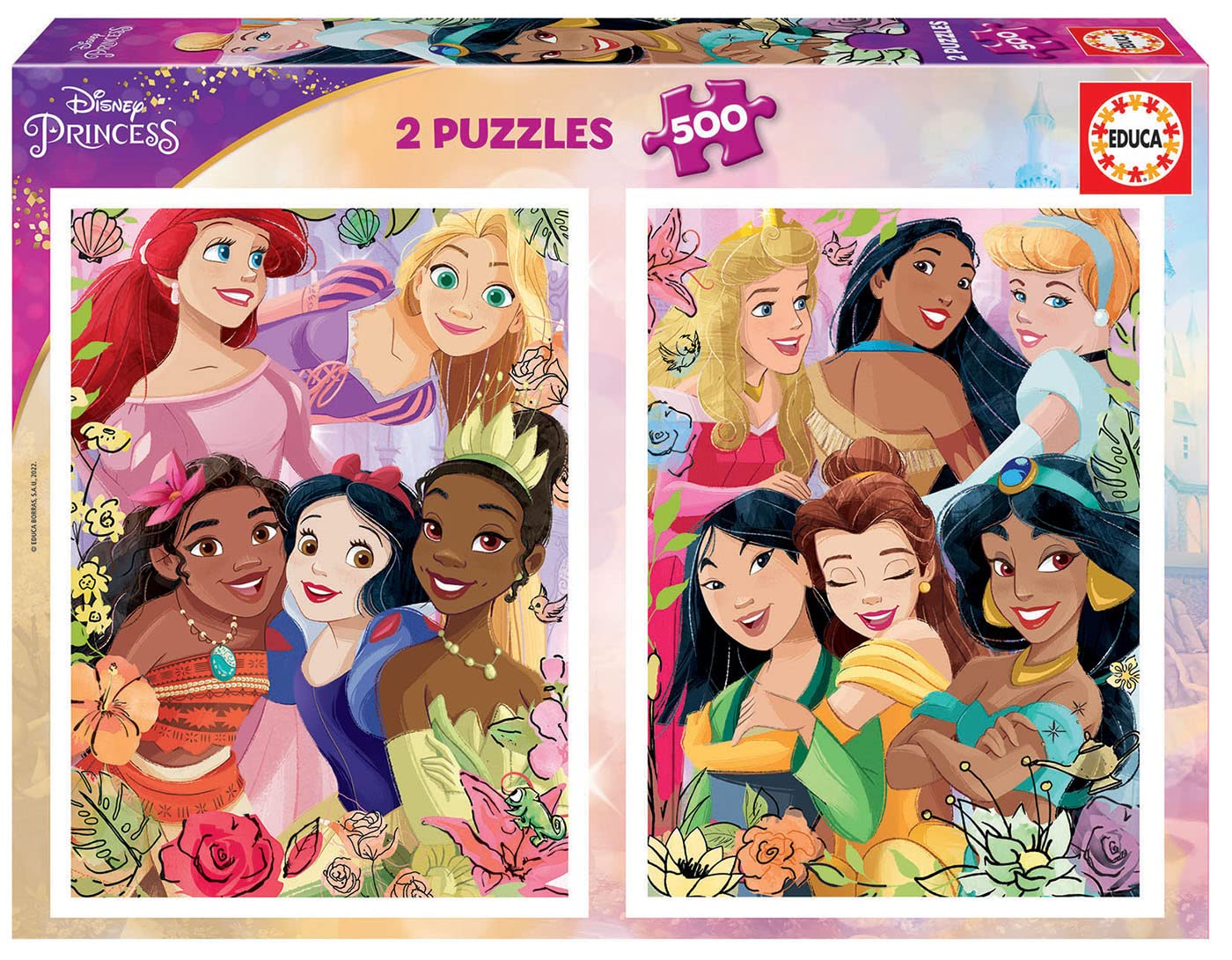 educa-disney-prinzessinnen-puzzle-2x500-teile-ab-11-jahren image 1