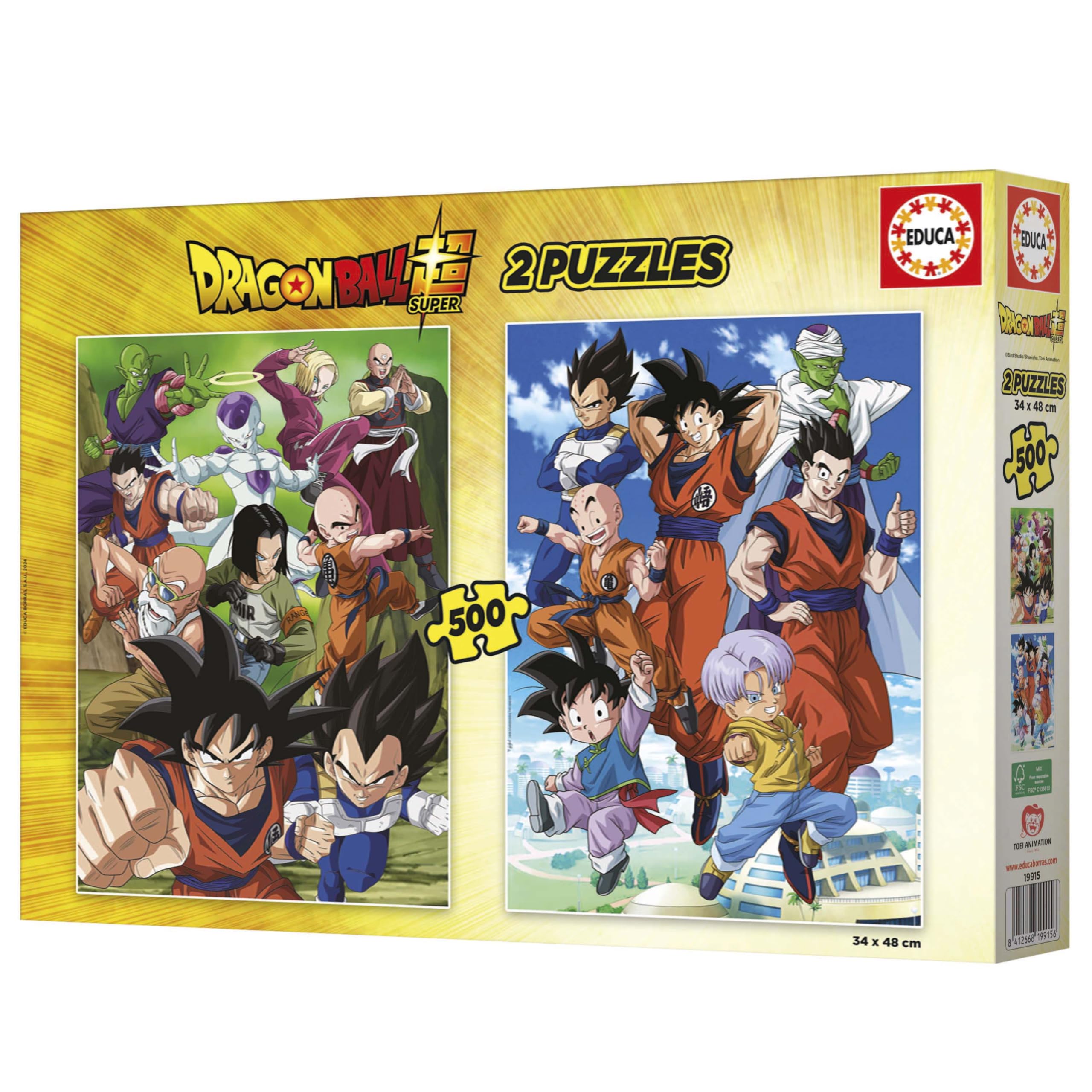 educa-dragon-ball-19915-puzzle-2x500-teile-goku-vegeta image 3