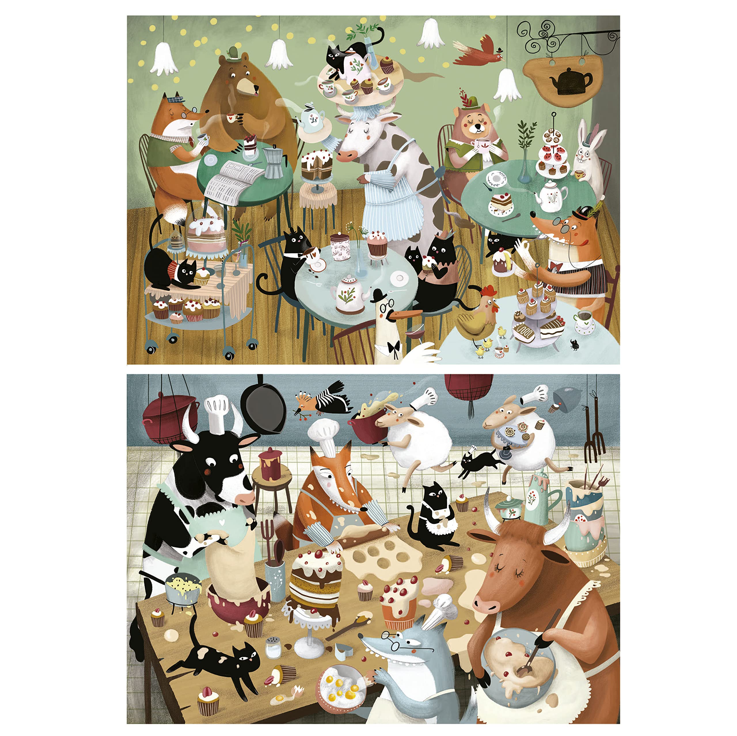 educa-waldgeschichten-19687-puzzle-2x48-teile-ab-4-jahren image 2
