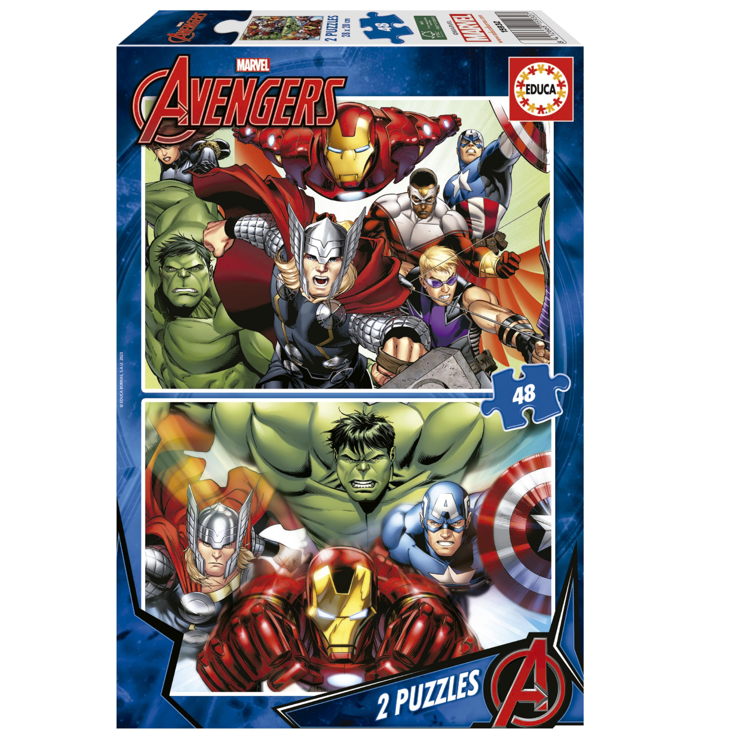 educa-avengers-15932-kinderpuzzle-96-teile-ab-6-jahren image 1
