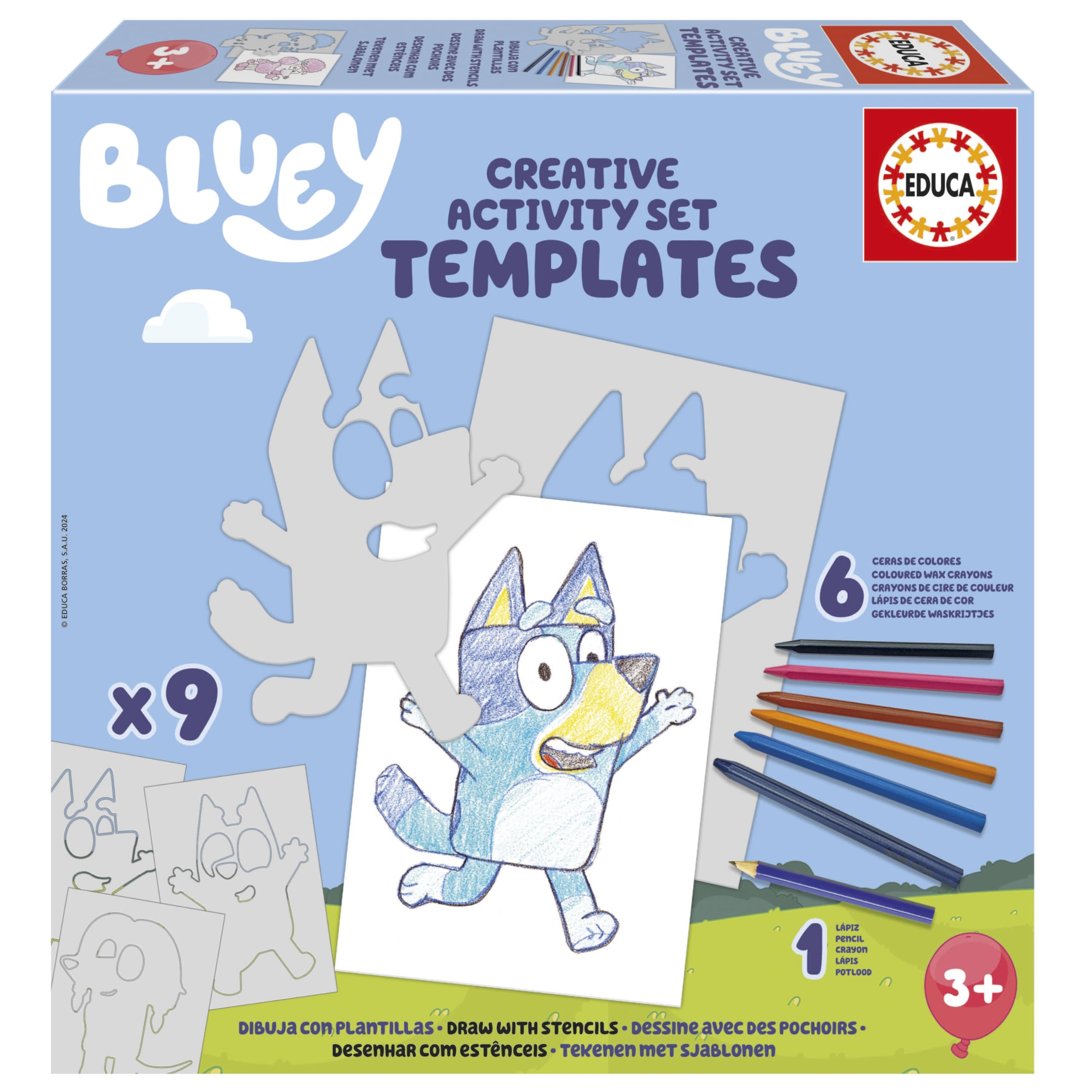 educa-bluey-kreativset-zeichnen-mit-schablonen-ab-3-jahren image 1