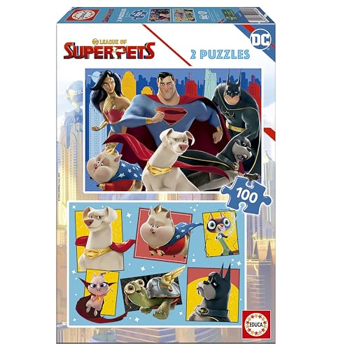 educa-19484-dc-superpets-puzzle-2x100-teile-ab-5-j image 8
