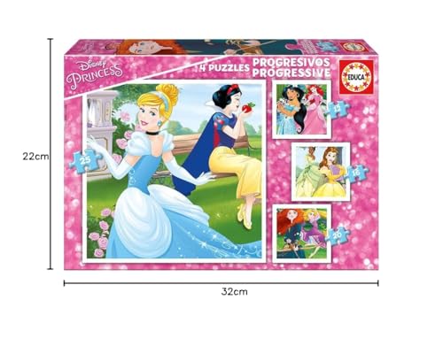 educa-17166-disney-prinzessinnen-puzzleset-4in1-ab-3-jahren image 6