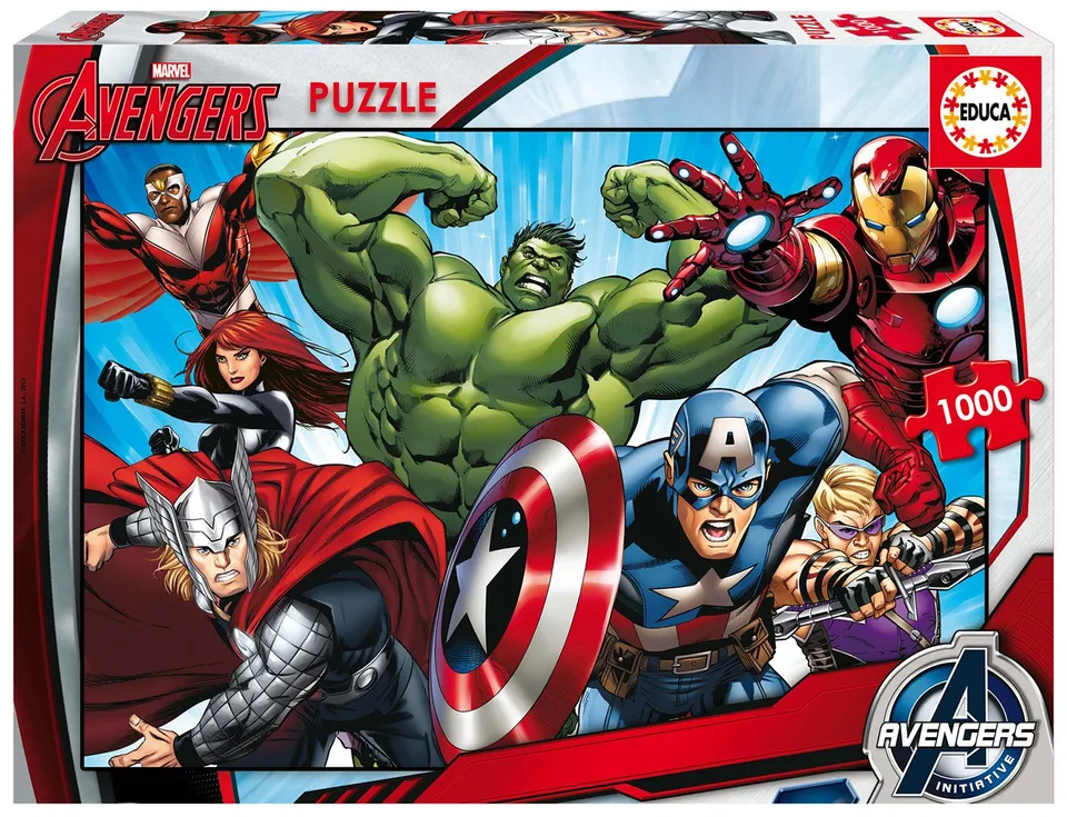 educa-16332-1000-the-avengers-puzzle-1000-teile-marvel image 1