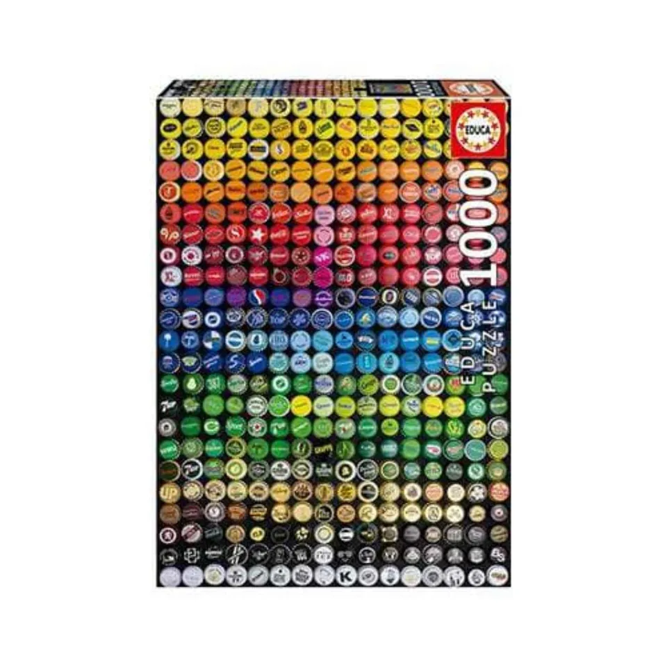 educa-19026-flaschendeckel-collage-1000-teile-puzzle-kronkorken image 1