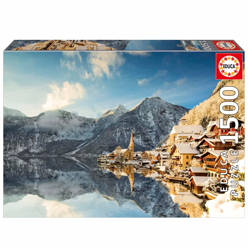 educa-winter-in-hallstatt-puzzle-1500-teile-mit-kleber-ab-14-j image 1