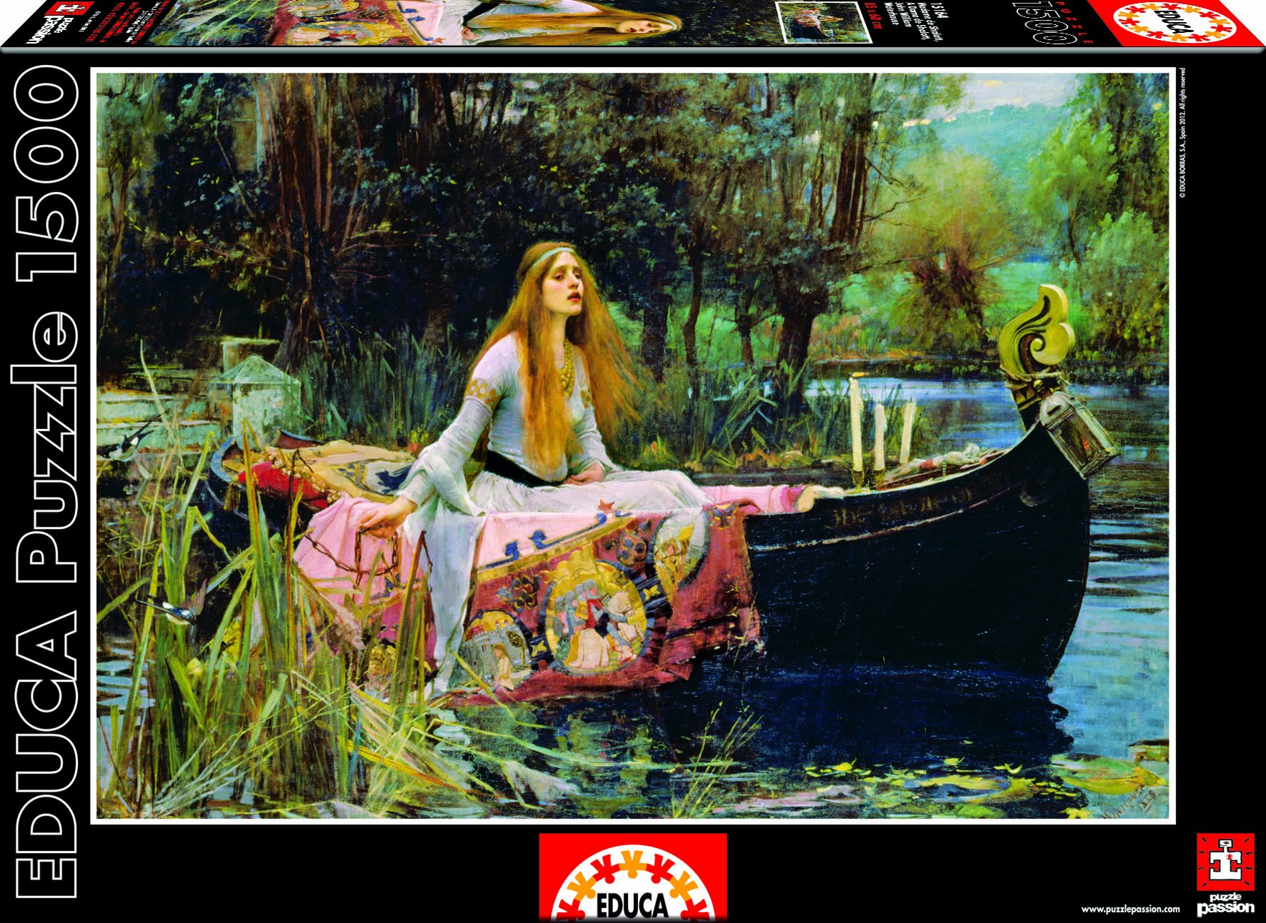 educa-15164-lady-of-shalott-puzzle-1500-teile-kunst image 1