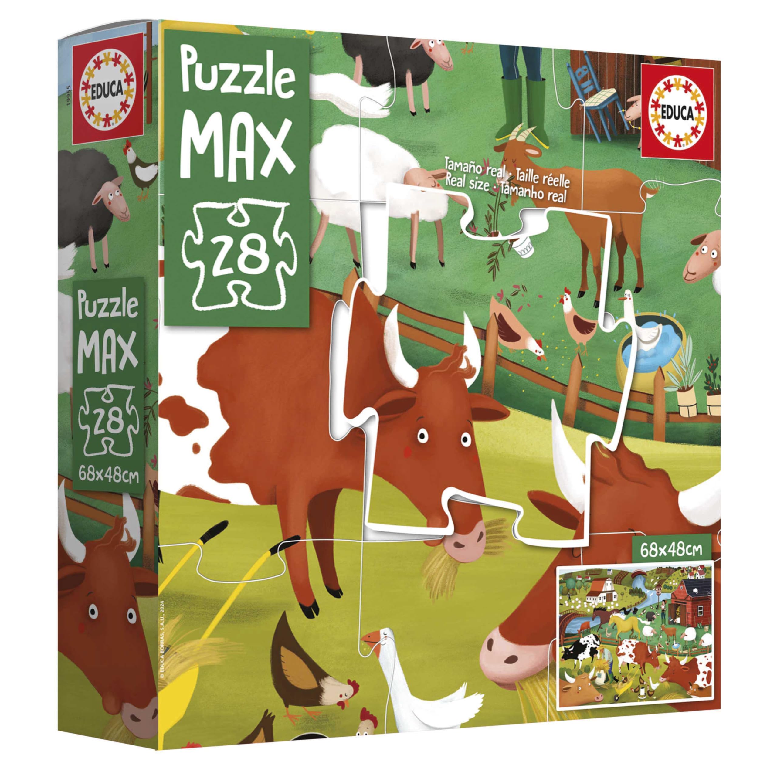 educa-bauernhof-max-19955-xxl-puzzle-28-teile-ab-3-jahren image 4