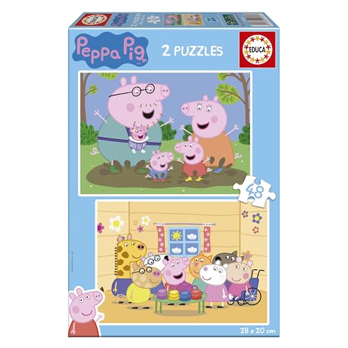 educa-peppa-pig-20327-kinderpuzzle-2x48-teile-ab-4-jahren image 6
